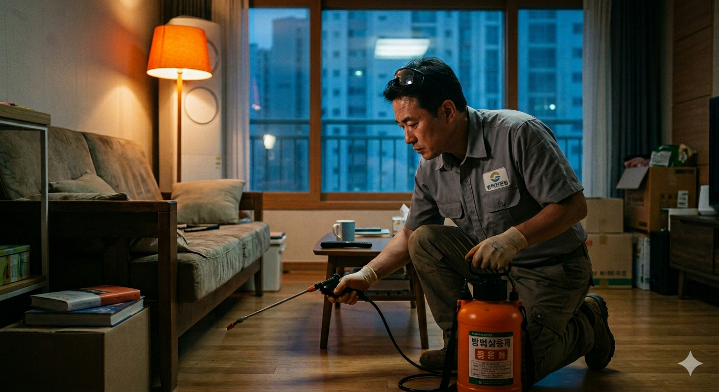 방역 서비스 현장 - 가정 방역